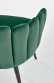 Halmar K410 krzesło c. zielony velvet