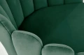 Halmar K410 krzesło c. zielony velvet