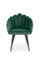 Halmar K410 krzesło c. zielony velvet
