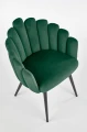 Halmar K410 krzesło c. zielony velvet