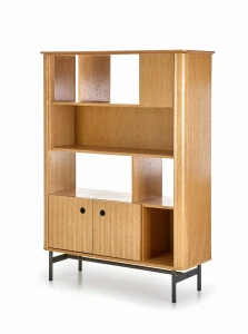 Halmar SMART regał REG-2 dąb naturalny/czarny