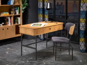 Halmar SMART biurko B-1 dąb naturalny/czarny