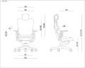 Unique WAU 2 czarny stelaż / taupe tkanina fotel biurowy