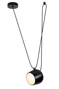 King Home Lampa wisząca EYE czarna  - LED, aluminium