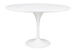 King Home Stół TULIP PREMIUM 120 biały - MDF, metal