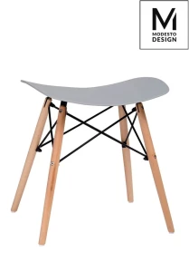 Modesto Design stołek BORD szary - polipropylen, podstawa bukowa