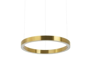 King Home Lampa wisząca RING 40 złota - LED, stal