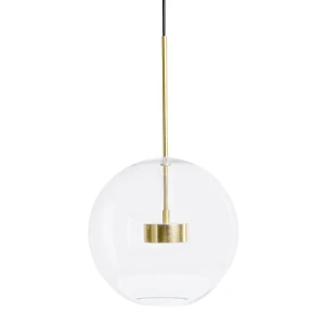 King Home Lampa wisząca CAPRI złota - 60 LED, aluminium, szkło