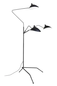 King Home Lampa podłogowa RAVEN FLOOR UP 3 czarna - aluminium, stal węglowa