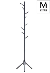 Modesto Design wieszak stojący STICK szary - drewno bukowe