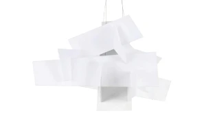 King Home Lampa wisząca BANG BANG 65 biała - akryl, aluminium, stal
