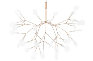 King Home Lampa wisząca FLORA 72 miedziana - LED, metal