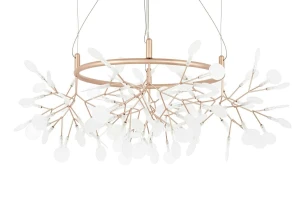 King Home Lampa wisząca FLORA 80 miedziana - LED, metal