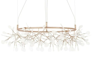 King Home Lampa wisząca FLORA 100 miedziana - LED, metal