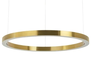 King Home Lampa wisząca RING 100 złota - LED, stal