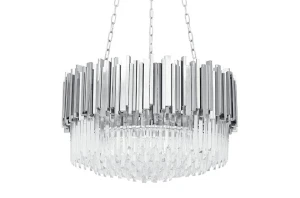 King Home Lampa wisząca IMPERIAL SILVER 60 - stal, kryształ