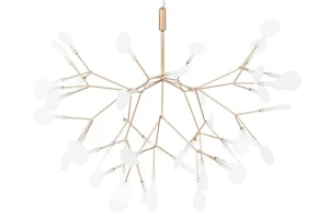 King Home Lampa wisząca FLORA 98 miedziana - LED, metal