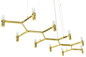 King Home Lampa wisząca ATOMIC LONG złota