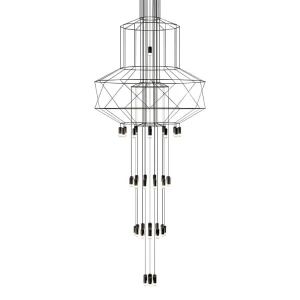 King Home Lampa wisząca FLUSSO 43 GRANDE czarne