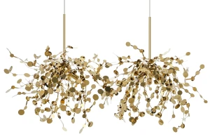 King Home Lampa wisząca MONETE złota - metal