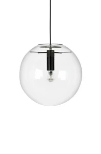King Home Lampa wisząca SANDRA 20 czarna - szkło, metal