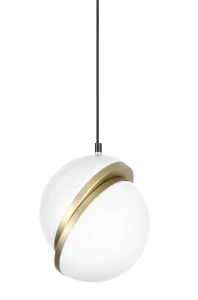 King Home Lampa wisząca GLOBE 20 złota - LED, akryl, metal
