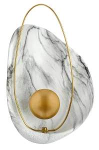 King Home Kinkiet ROCK MARBLE - LED, żywica, metal