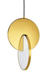 King Home Lampa wisząca DISCO złota - LED, stal polerowana