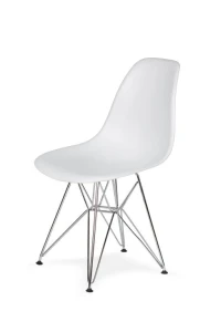 King Home Krzesło DSR SILVER białe