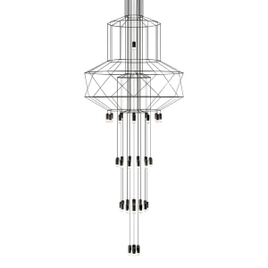 King Home Lampa wisząca FLUSSO 43 czarna