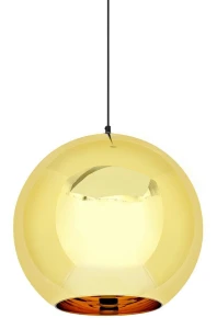 King Home Lampa wisząca BOLLA UP GOLD 40 złota - szkło metalizowane