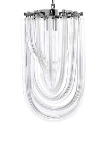 King Home Lampa wisząca MURANO S chrom - szkło, metal