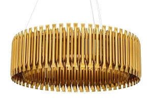 King Home Lampa wisząca GALLIANO ciemne złoto - aluminium, stal węglowa