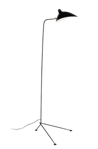 King Home Lampa podłogowa RAVEN FLOOR UP czarna - aluminium, stal węglowa