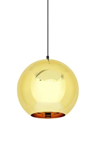 King Home  Lampa wisząca BOLLA UP GOLD 25 złota - szkło metalizowane