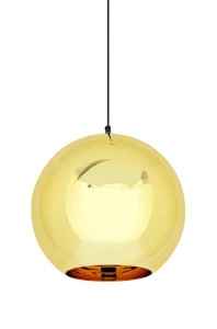 King Home Lampa wisząca BOLLA UP GOLD 30 złota - szkło metalizowane