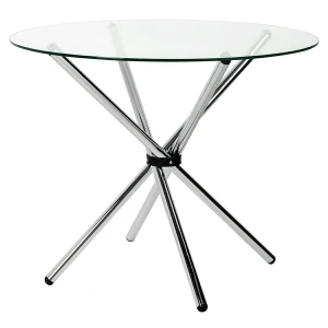 King Home Stół CONEX blat szklany - szkło hartowane, metal