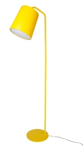 King Home Lampa podłogowa FLAMING żółta