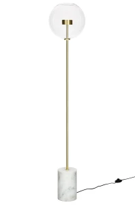 King Home Lampa podłogowa CAPRI FLOOR złota - 60 LED, aluminium, szkło, marmur