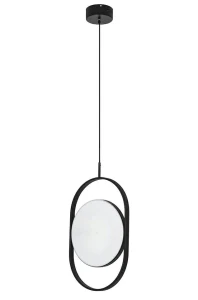 King Home Lampa wisząca SPINNER 38 czarna - LED, aluminium