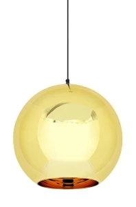 King Home Lampa wisząca BOLLA UP GOLD 35 złota - szkło metalizowane