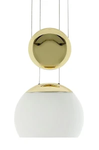 King Home Lampa wisząca CONTROL złota - LED, szkło, aluminium
