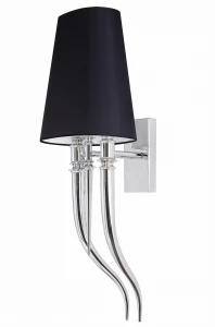 King Home Kinkiet DEVIL WALL 1 czarny - stal węglowa, tkanina PVC