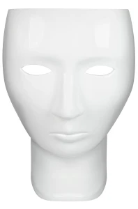 King Home Fotel NEMO FACE CHAIR biały - włókno szklane