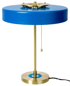 King Home Lampa biurkowa ARTE niebieska - aluminium, szkło