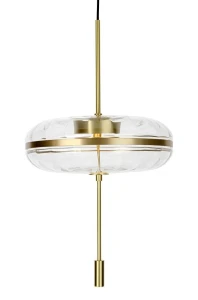 King Home Lampa wisząca CHAPLIN 360 mosiądz - LED, szkło