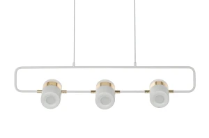 King Home Lampa wisząca BLINK 3 biała - LED, metal