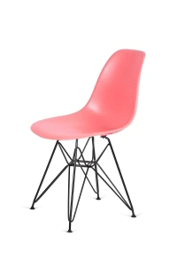 King Home Krzesło DSR BLACK ciemna brzoskwinia