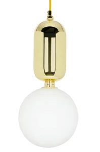 King Home Lampa wisząca BOY M Fi 25 złota - szkło, metal