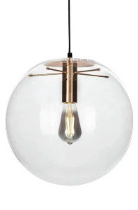 King Home Lampa wisząca SANDRA 40 miedziana - szkło, metal